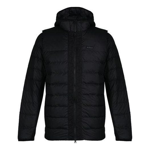 Пуховик Men's Nike Casual Hooded Black Down Jacket, черный пуховик nike hooded коричневый