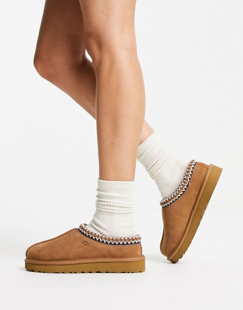 

Коричневые туфли на подкладке из овчины UGG Tasman