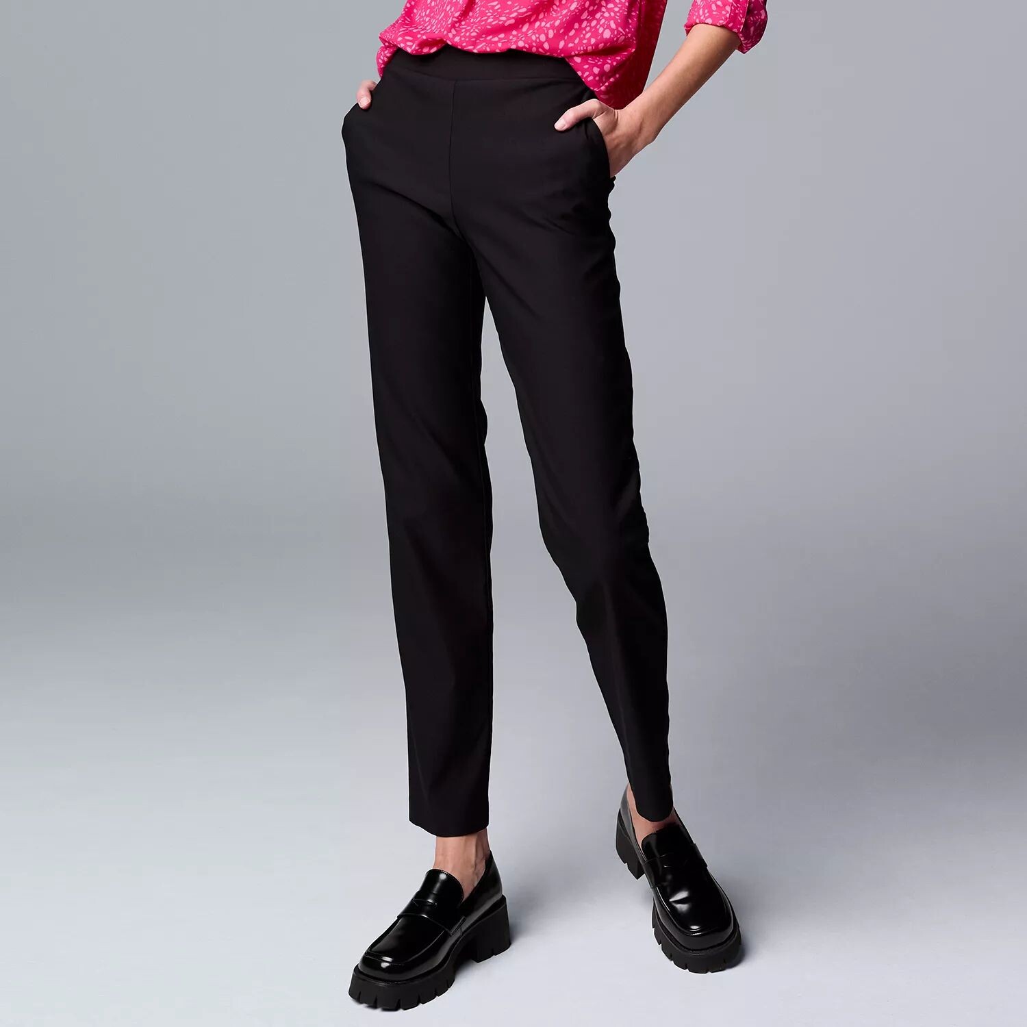 

Petite Simply Vera Vera Wang Современные узкие прямые брюки Simply Vera Vera Wang