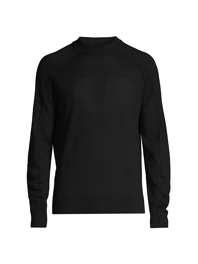 Шерстяной свитер узкого кроя MVP Good Man Brand, черный