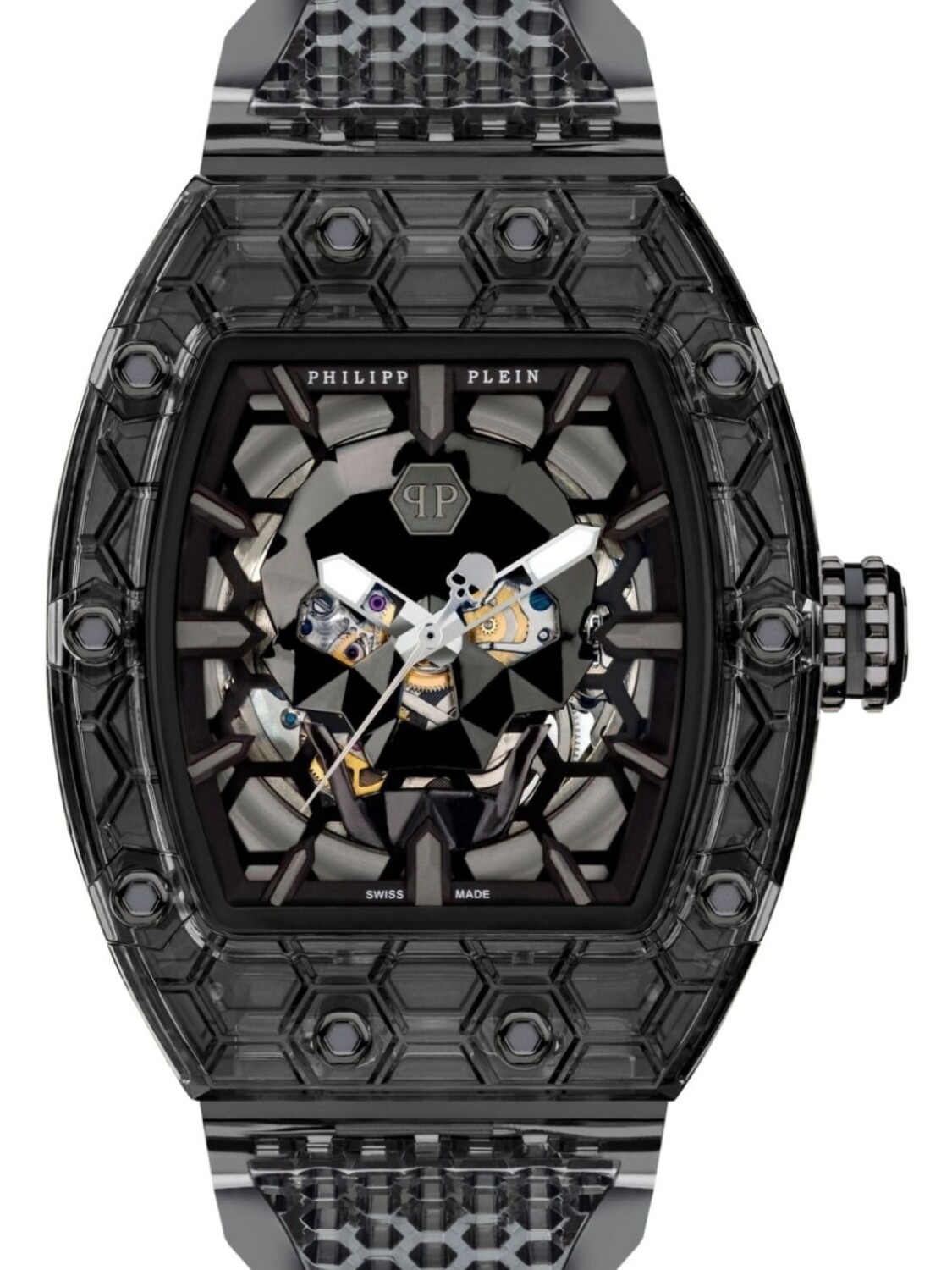 

Philipp Plein наручные часы Crypto King CRY$TAL GHOST 55 мм, черный