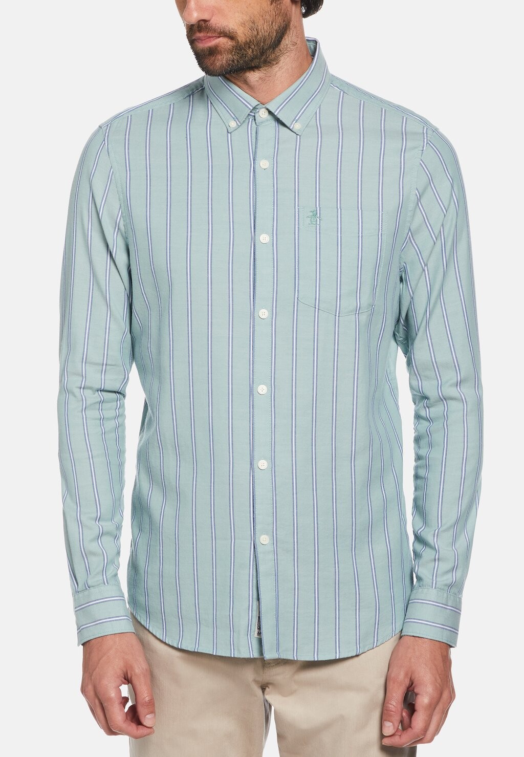 

Рубашка VERTICAL STRIPE Original Penguin, цвет oil blue