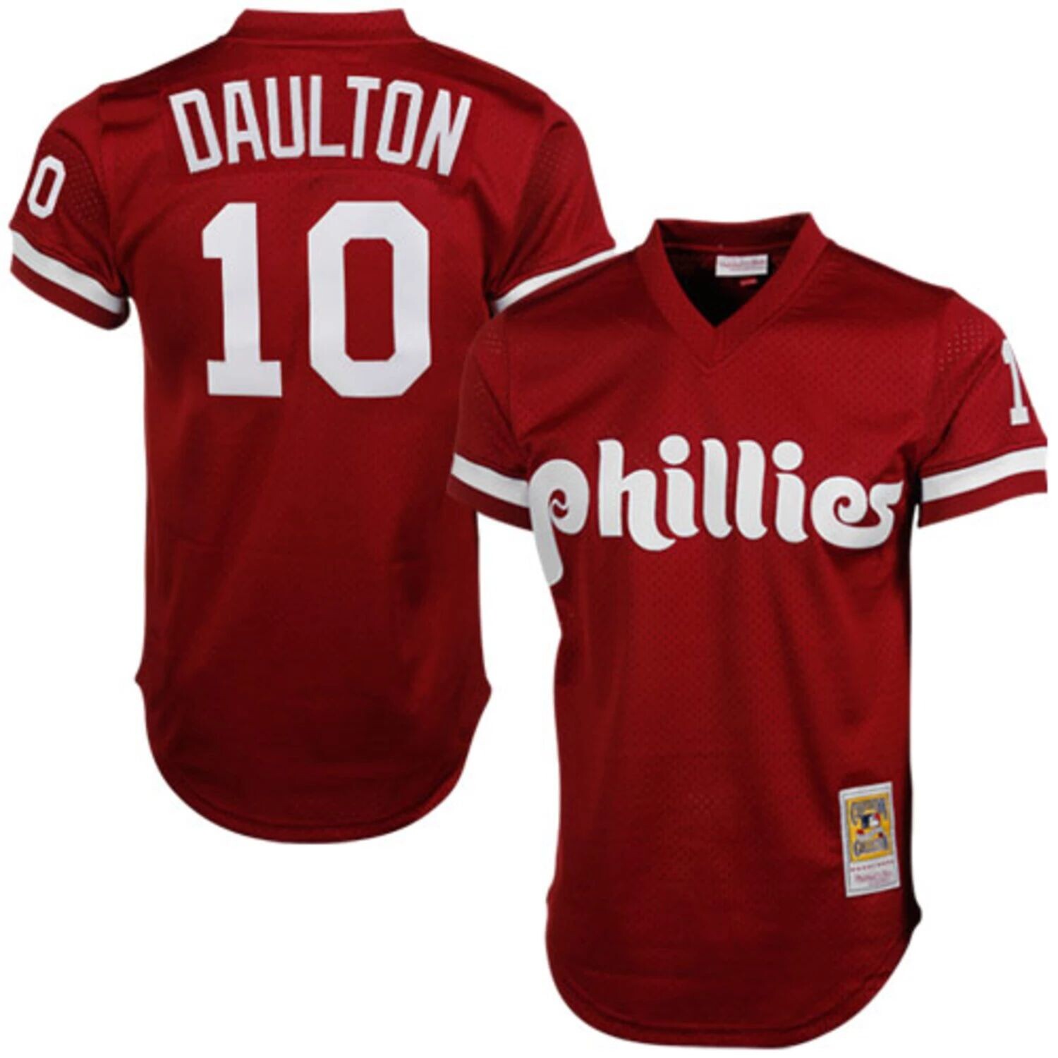 

Мужская сетка для тренировки ватина Mitchell & Ness Darren Daulton Red Philadelphia Phillies Cooperstown