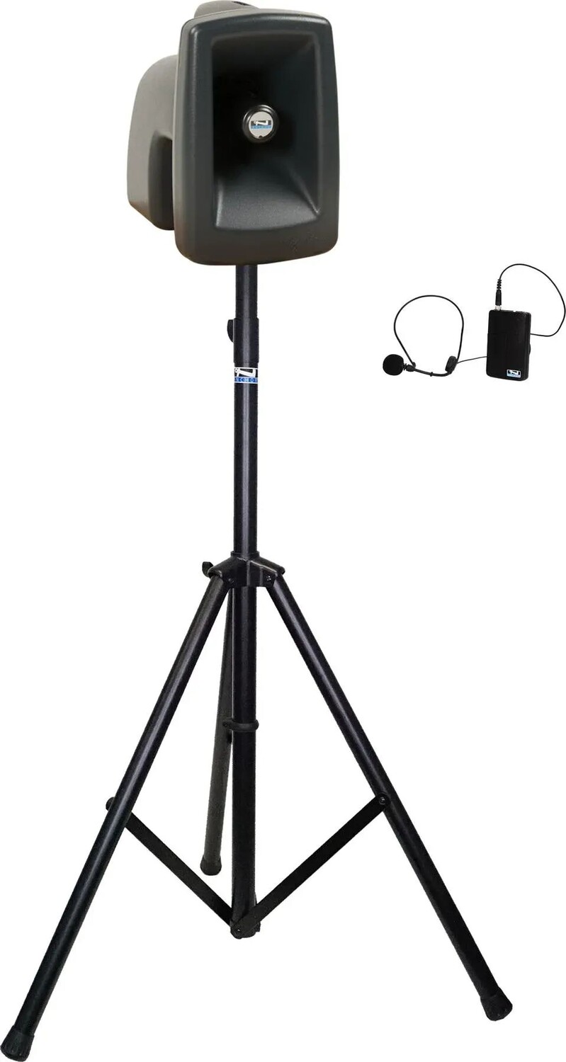 

Беспроводная акустическая система Anchor Audio MegaVox 2 с беспроводным микрофоном на голове