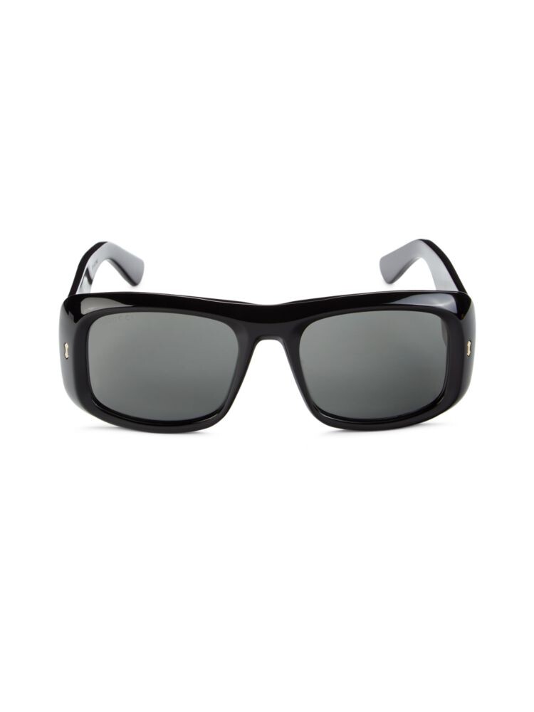 

Прямоугольные солнцезащитные очки 56MM Gucci, черный