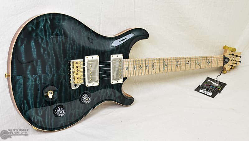 

Электрогитара PRS Guitars Wood Library Custom 24 Fatback Quilt - Teal Black 10 Top