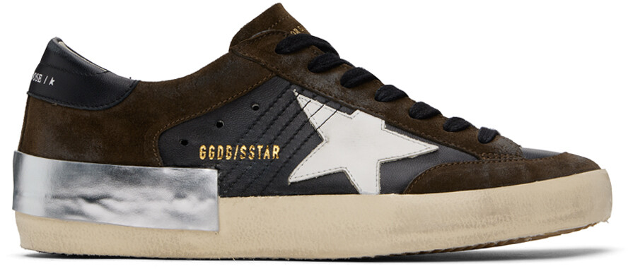 

Черно-коричневые кроссовки Super-Star Penstar Golden Goose, Черный, Черно-коричневые кроссовки Super-Star Penstar Golden Goose