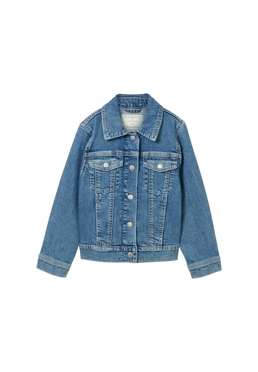 

Джинсовая куртка TOM TAILOR, цвет used mid stone blue denim