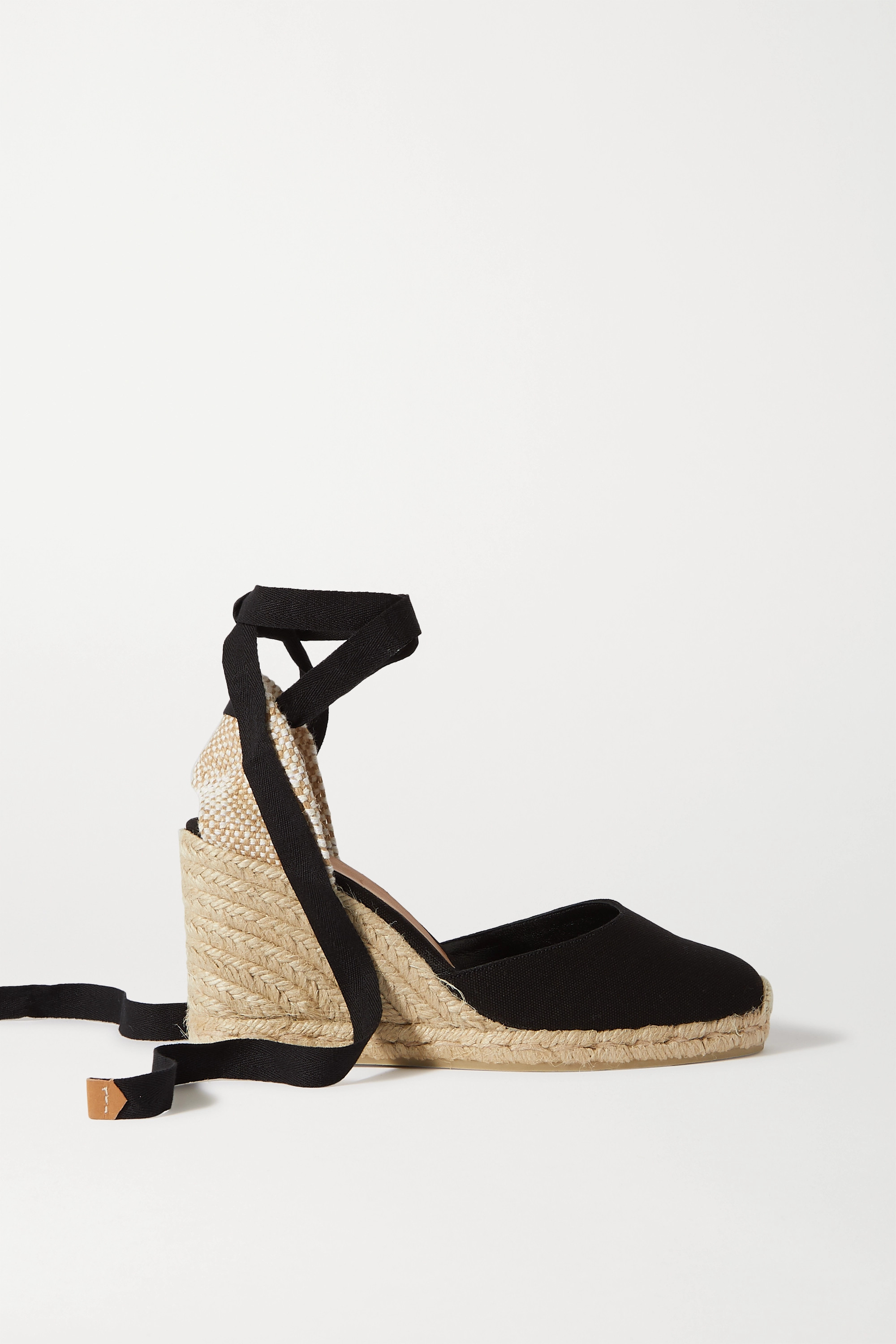 Castaner black cheap wedge espadrilles