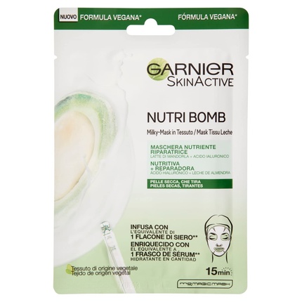 цена Skinactive Nutri Bomb Питательная восстанавливающая маска 1 шт., Garnier