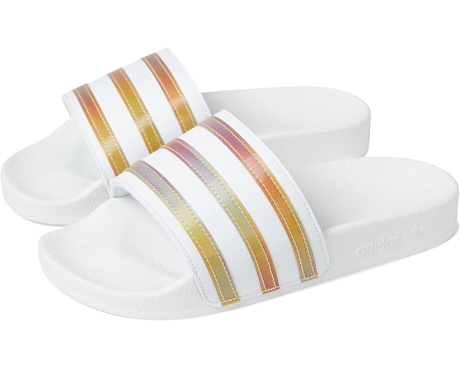 

Сандалии Adidas Adilette, цвет White/Multicolor/White