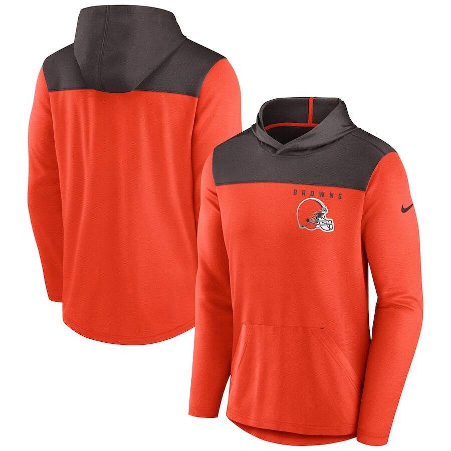 

Пуловер с капюшоном Nike Cleveland Browns, оранжевый