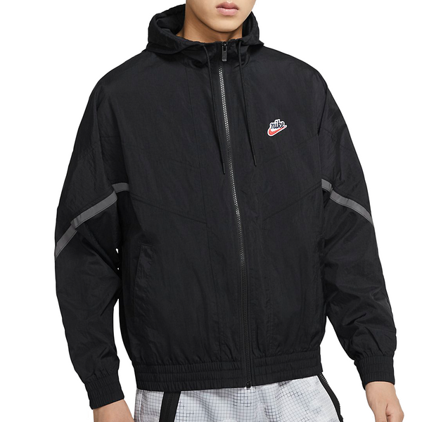 Куртка Nike Sportswear Windrunner+ Hooded Reflection Jacket Men Black, черный original new arrival 2018 nike sportswear windrunner men s jacket hooded sportswear