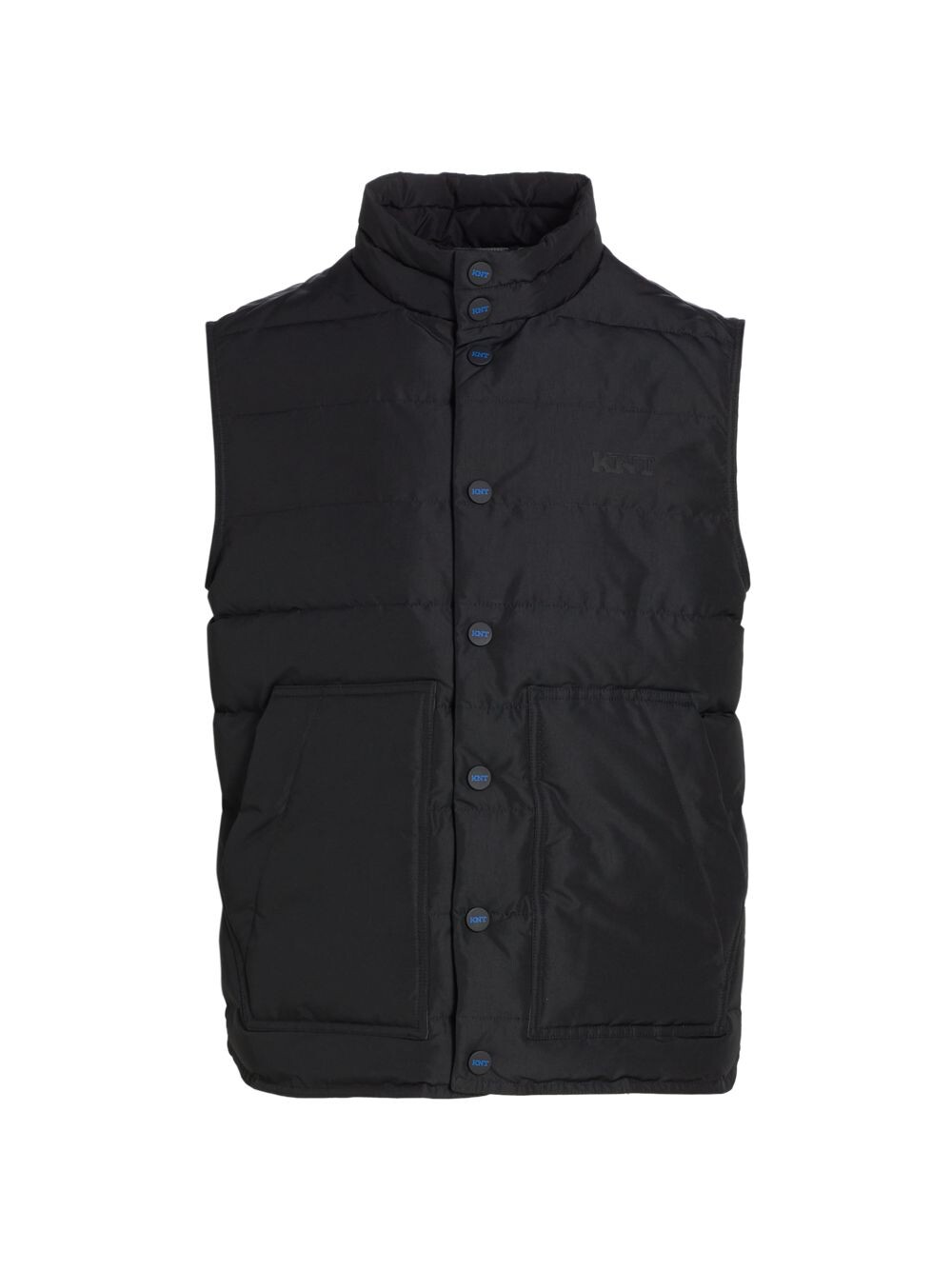 

Утепленный жилет с логотипом KNT by Kiton, черный