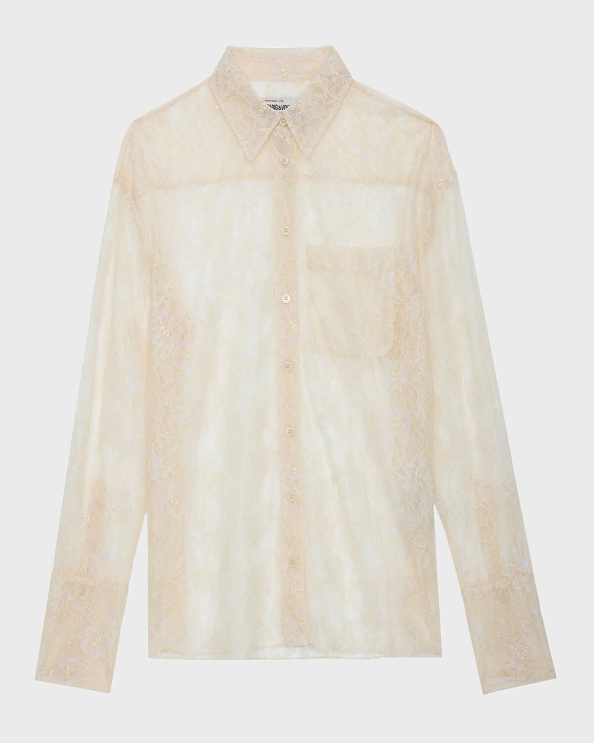 

Кружевная рубашка на пуговицах Tyrone Zadig & Voltaire, цвет Scout