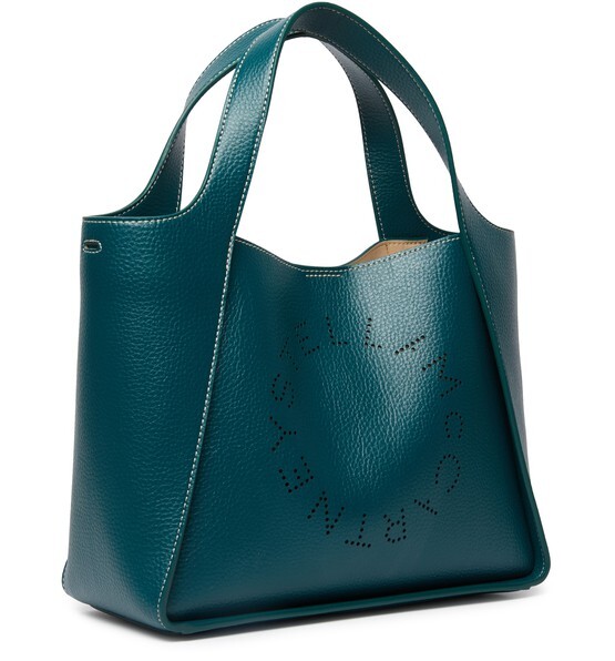 

Зернистая сумка через плечо Stella с логотипом Stella Mccartney