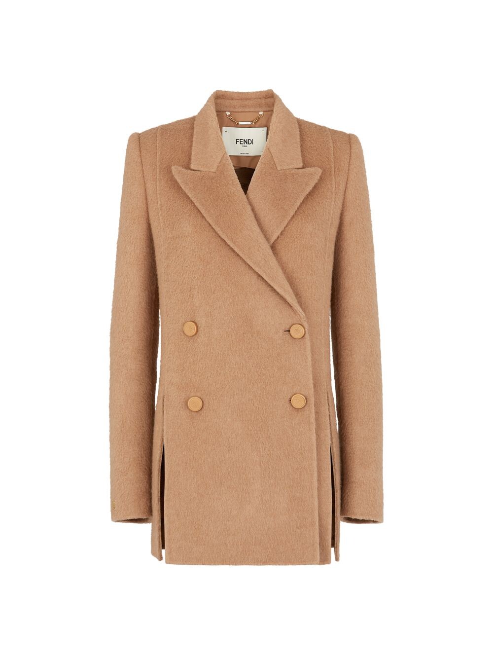 

Пальто из верблюжьей шерсти Fendi, кэмел