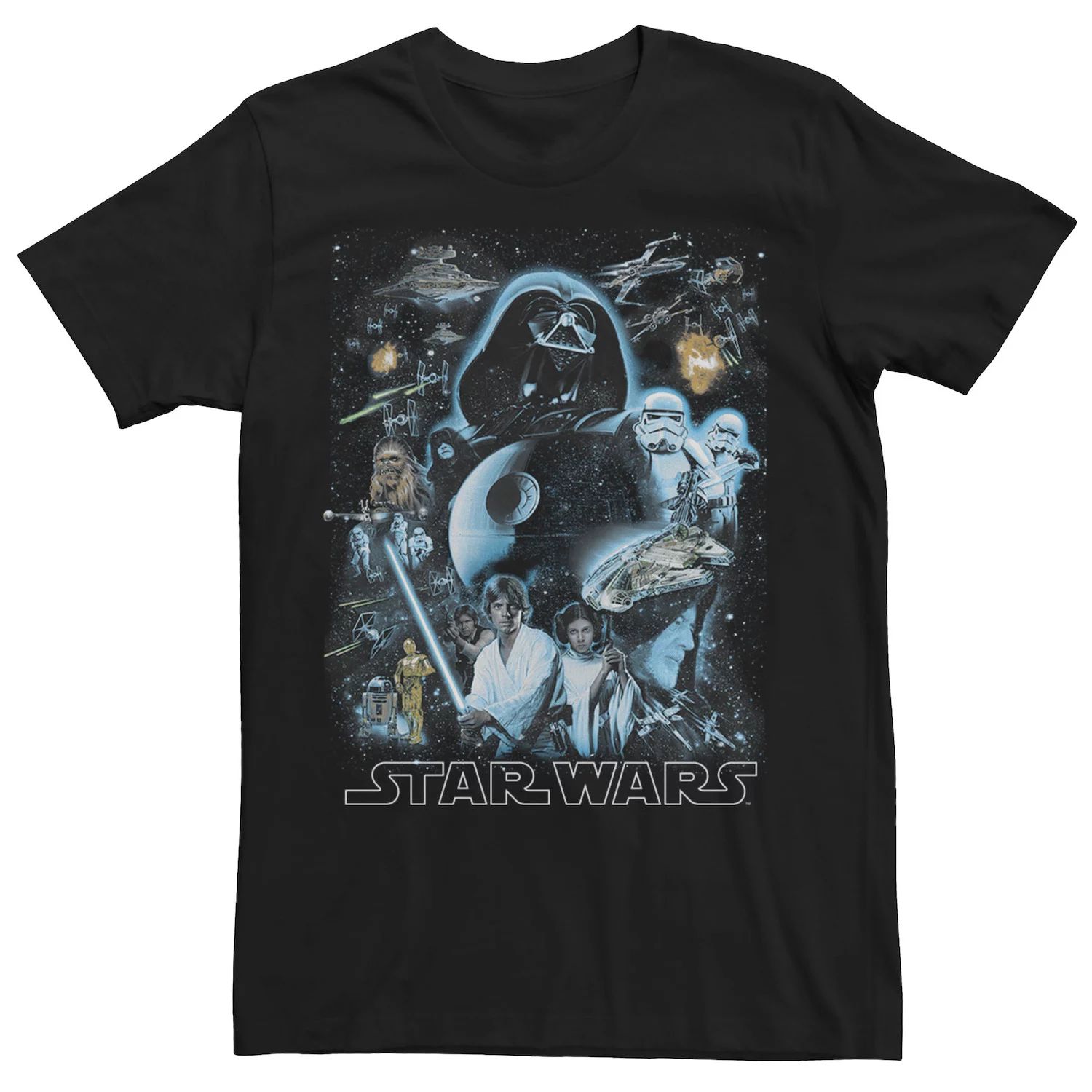 Мужская футболка «Звездные войны: Галактика звезд» Licensed Character