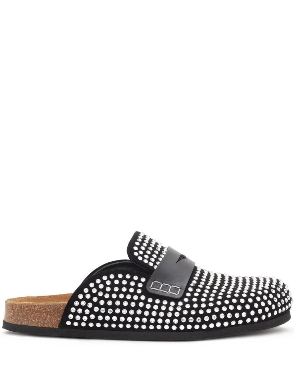 

JW Anderson шлепанцы Diamond со стразами, черный