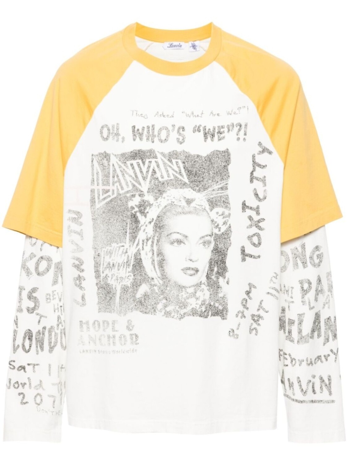 

Lanvin многослойная футболка из коллаборации с Future, белый