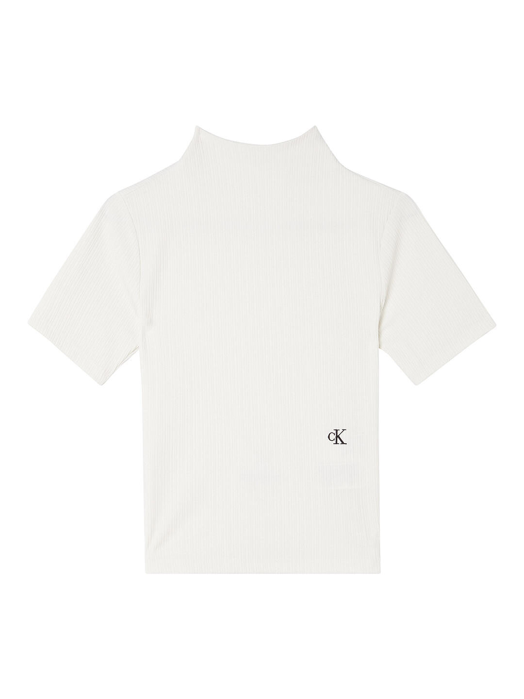 

Calvin Klein Блестящий топ с высоким воротником, цвет слоновой кости