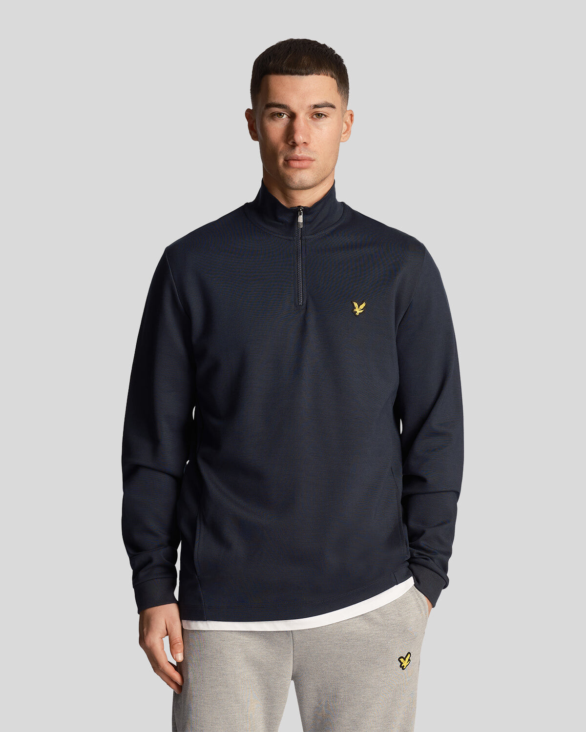 

Флисовый свитшот sports fly на молнии 14 Lyle & Scott, синий