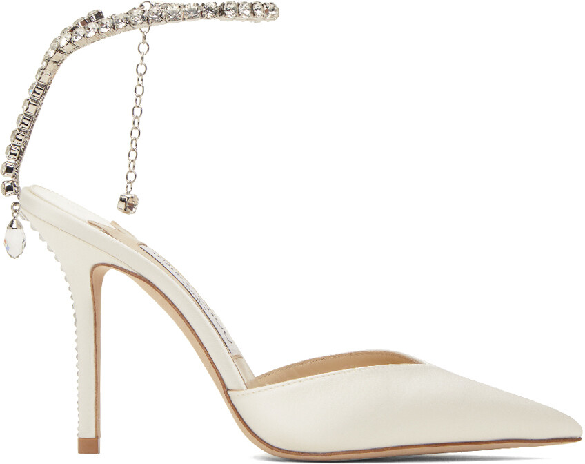 

Белые туфли Saeda 100 Jimmy Choo, Белый