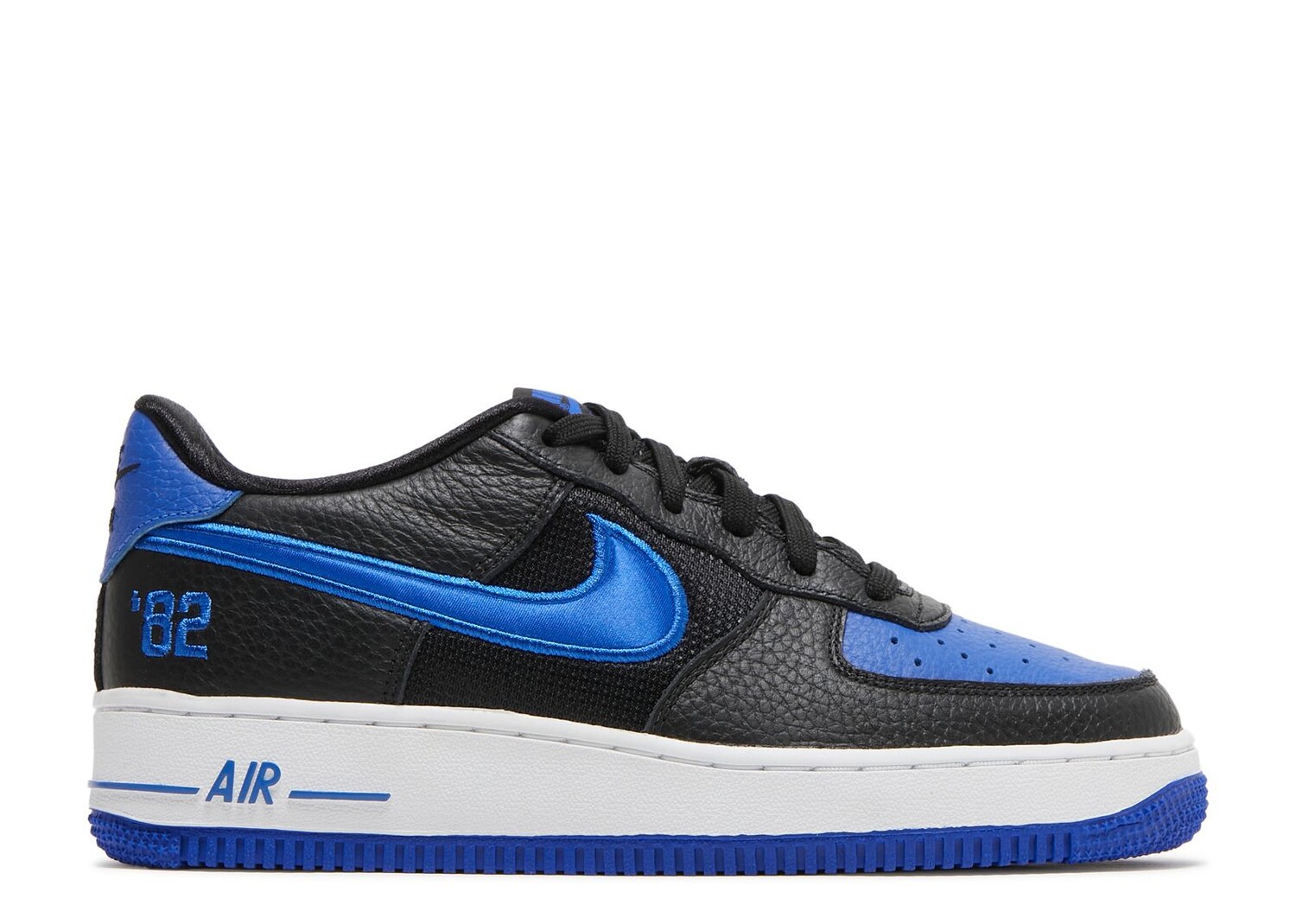 

Кроссовки Nike Air Force 1 Lv8 Gs 'Black Chile Racer Blue', черный