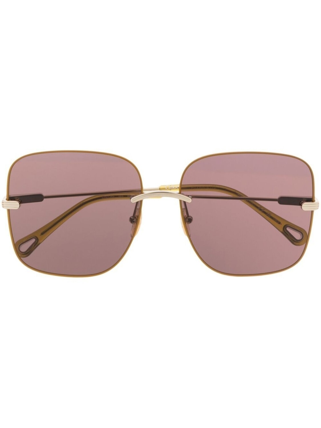 

Солнцезащитные очки в массивной оправе Chloé Eyewear, фиолетовый