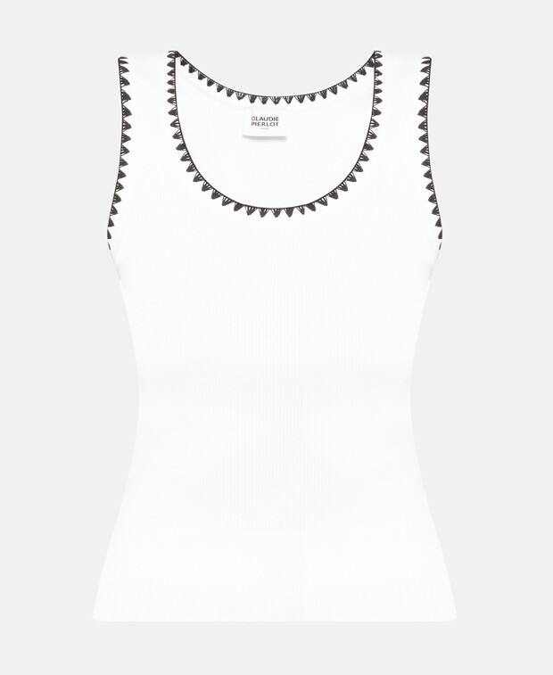 

Вязаный топ Claudie Pierlot, белый