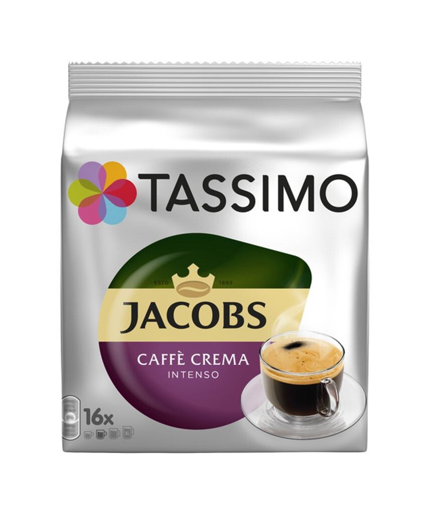 

Tassimo Jacobs Caffè Crema Intenso, 16 капсул = 16 напитков