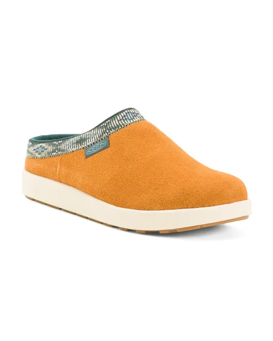 

Замшевые шлепанцы Elle с мюлями Keen, цвет Maple