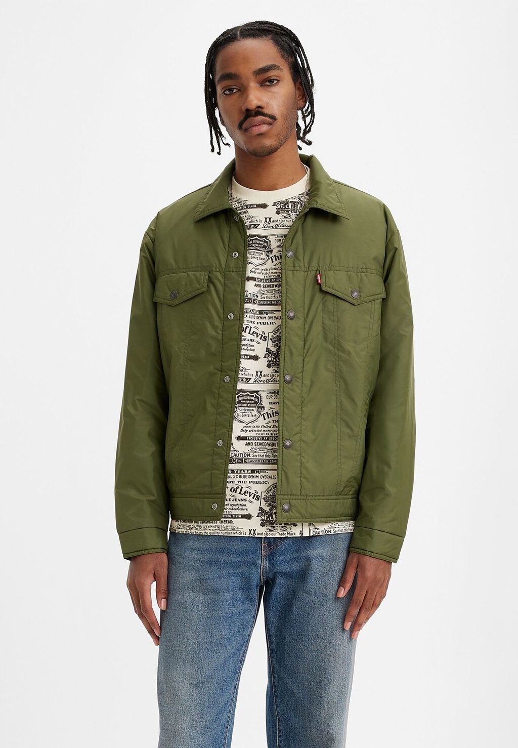 

Куртка Levi's PADDED TRUCK, цвет sea moss