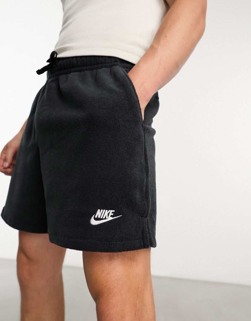 

Черные махровые шорты Nike Club