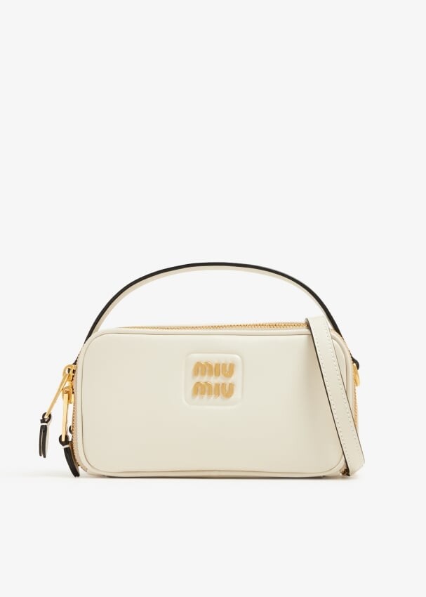 

Сумка через плечо Miu Miu Leather, белый