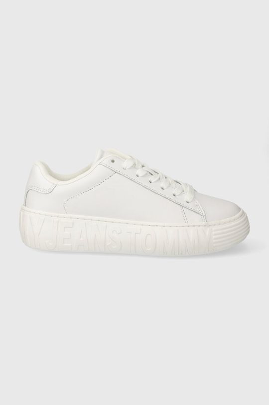 кроссовки tommy jeans cupsole ess white Кроссовки TJW LEATHER CUPSOLE ESS Tommy Jeans, белый