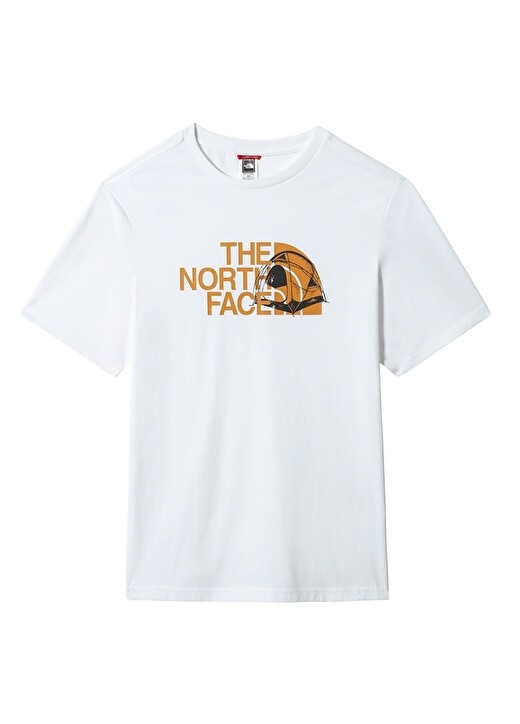 

Простая белая мужская футболка с круглым вырезом The North Face, Белый