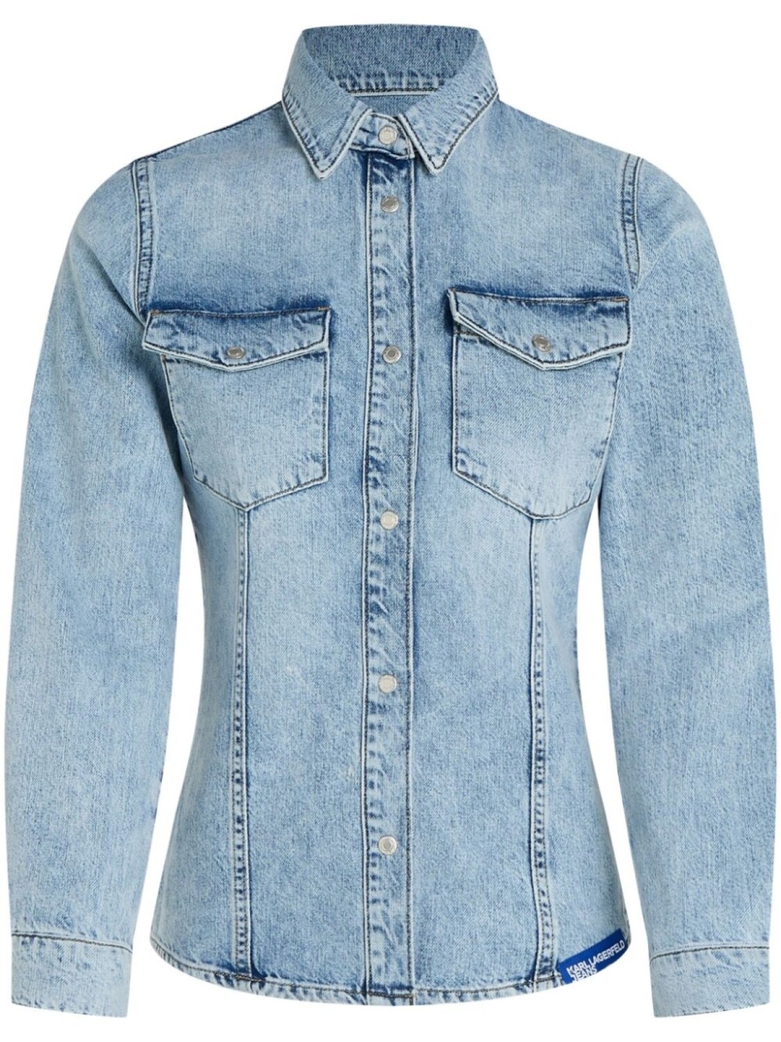 

Karl Lagerfeld Jeans джинсовая рубашка из органического хлопка, синий