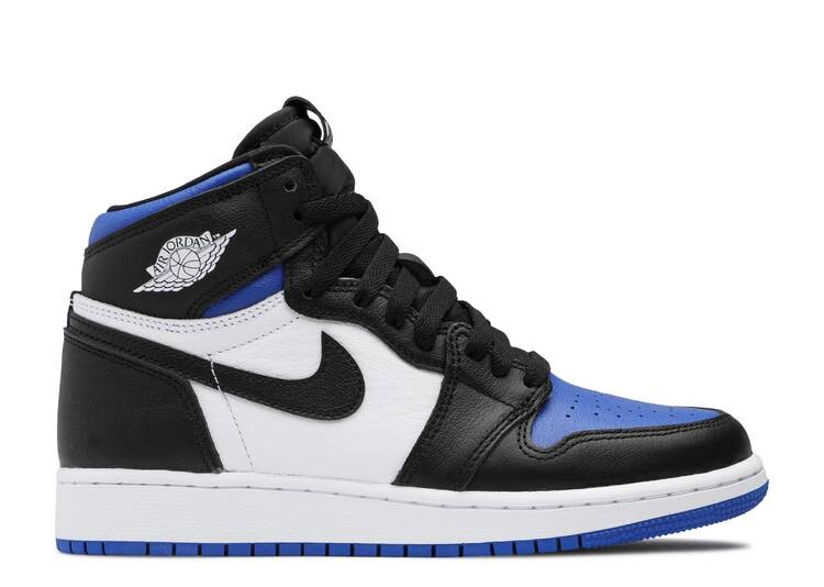 

Кроссовки AIR JORDAN 1 RETRO HIGH OG GS 'ROYAL TOE', черный
