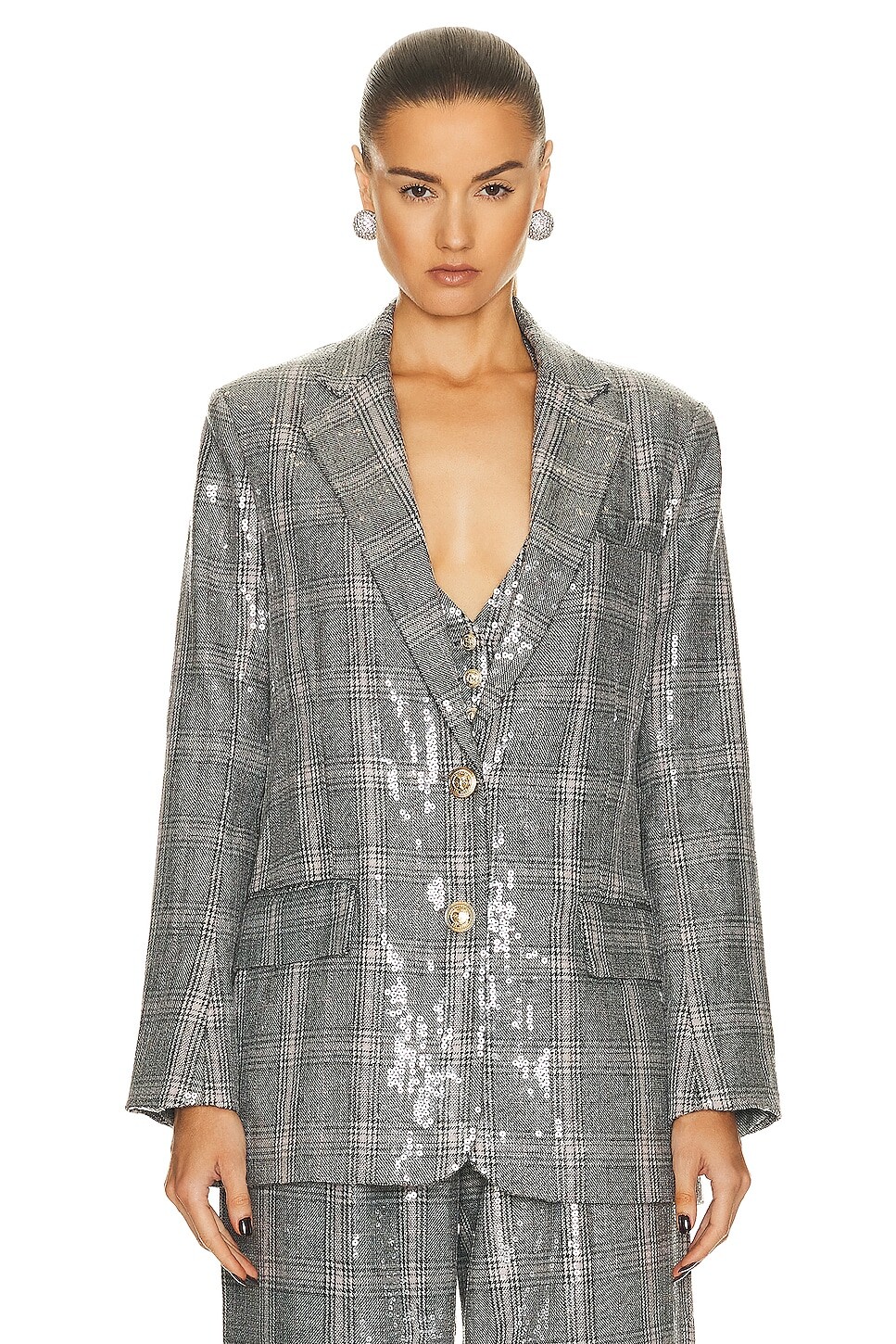 

Блейзер Retrofete Enid, цвет Grey Plaid