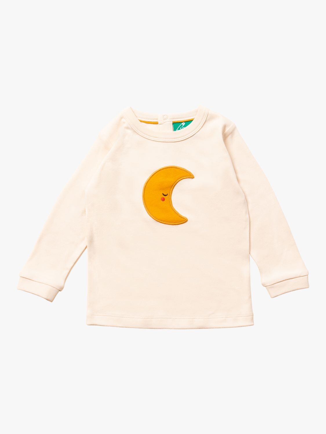 

Футболка с длинными рукавами и аппликацией Baby Over The Moon Little Green Radicals, крем