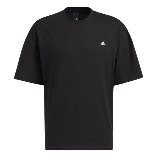Футболка Adidas Solid Color Sports Short Sleeve Tee 'Black', мультиколор