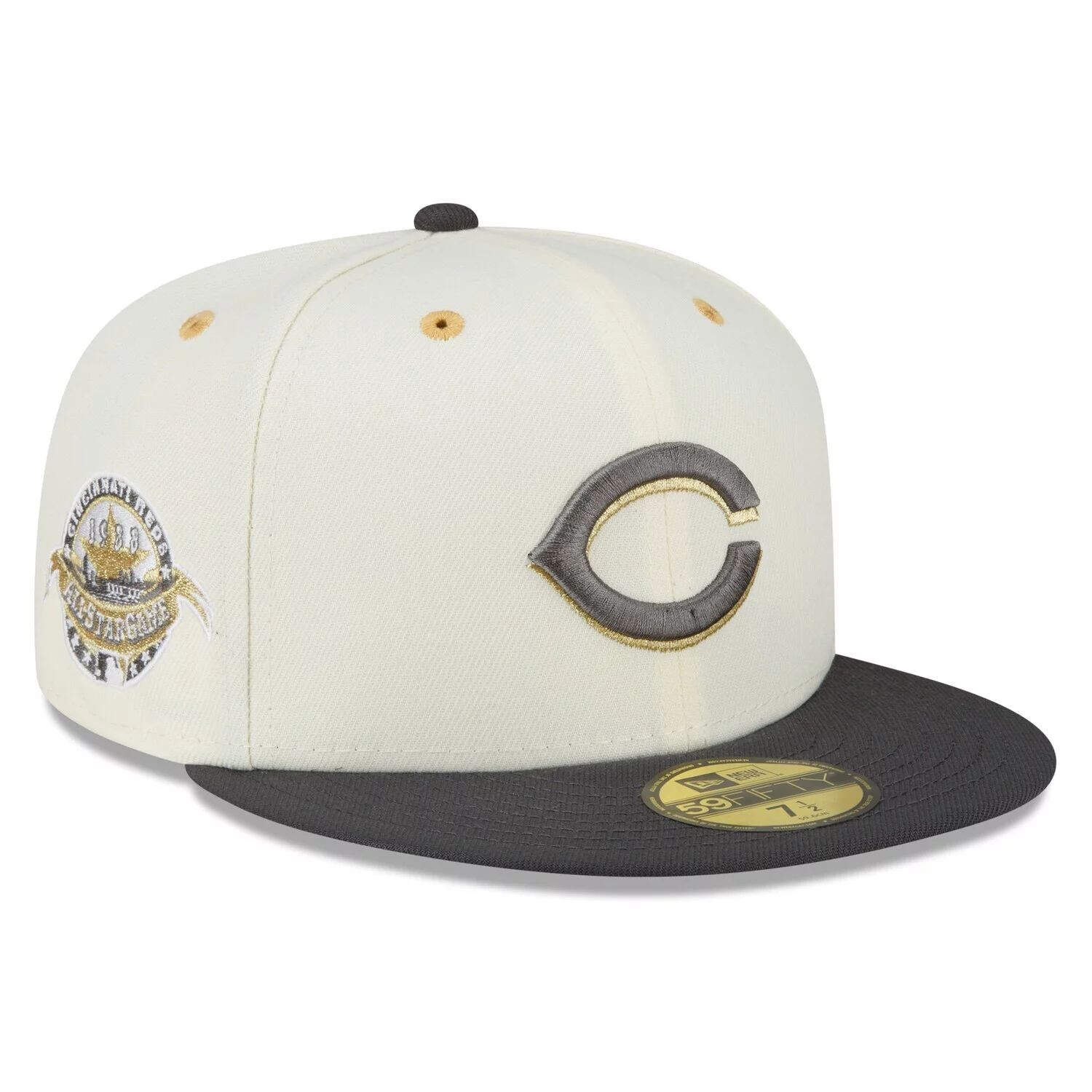 

Мужская кепка New Era White/Cincinnati Reds 1988 MLB All-Star Game Chrome 59FIFTY Облегающая шляпа