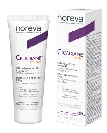 

Noreva Cicadiane Spf50+ 2в1 Защитно-восстанавливающий крем для лица и тела 40 мл