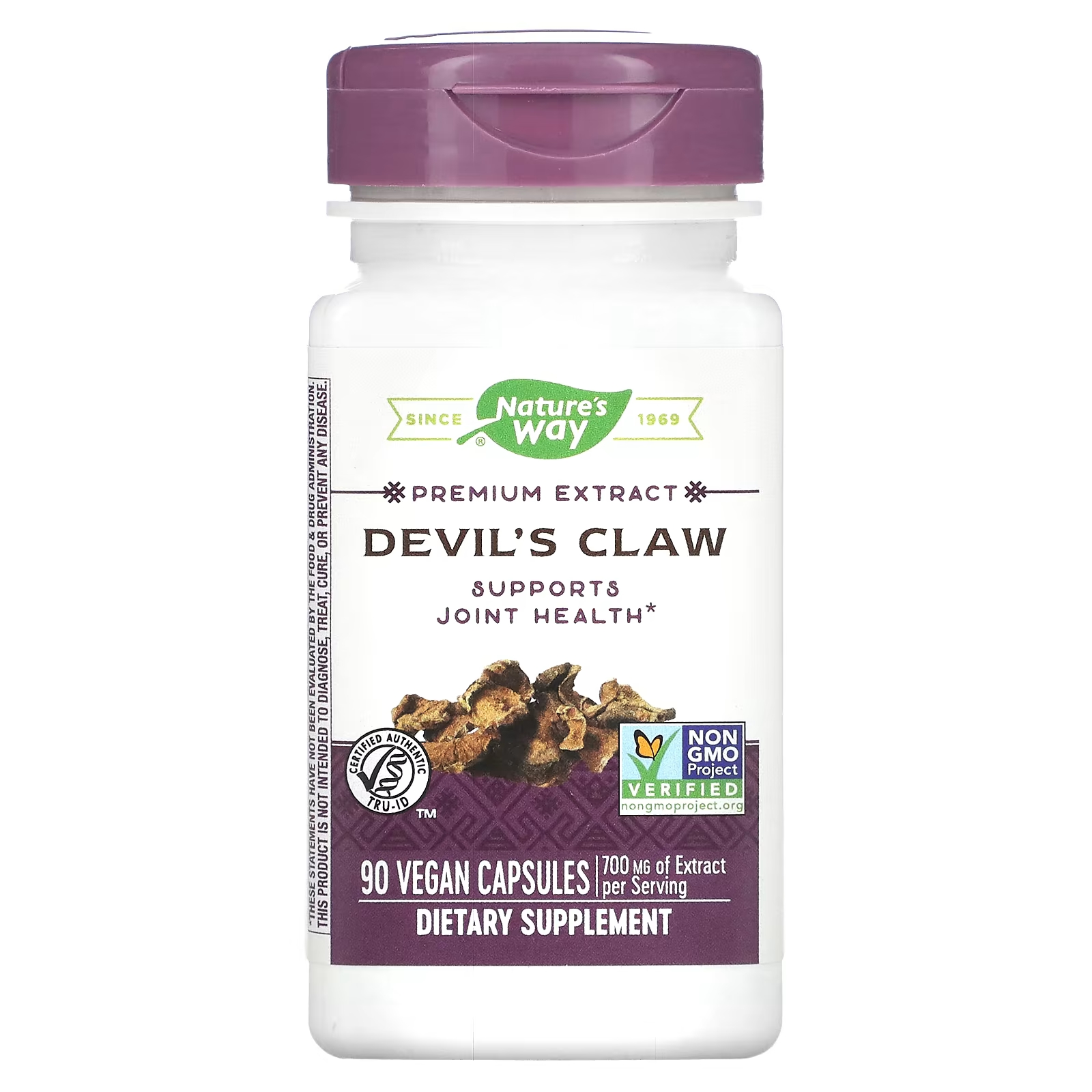 Пищевая добавка Nature's Way Devil's Claw 700 мг, 90 веганских капсул