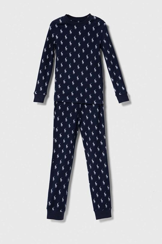 

Детская хлопковая пижама Polo Ralph Lauren, темно-синий
