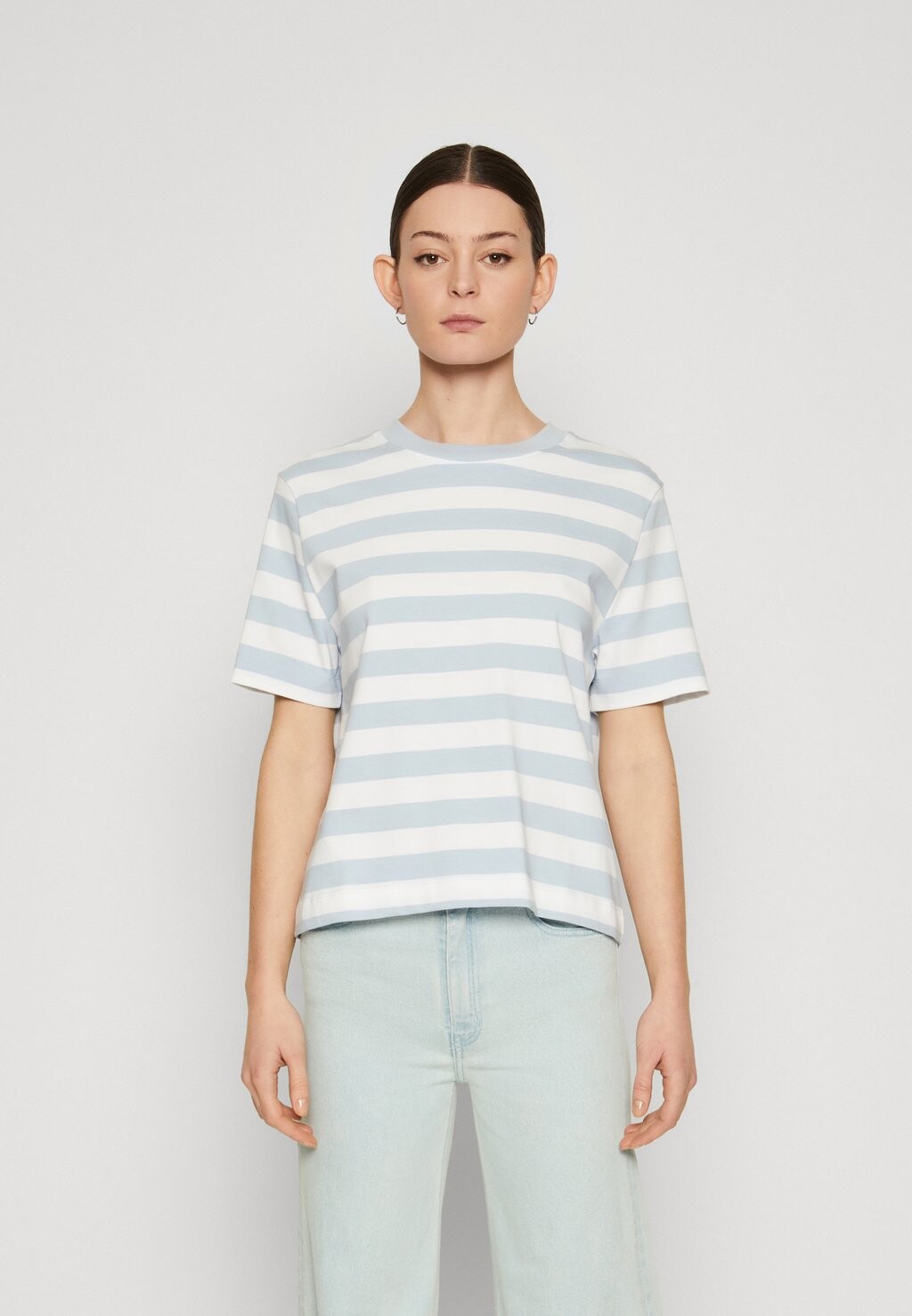 

Футболка с принтом SLFESSENTIAL BOXY TEE Selected Femme, цвет light blue