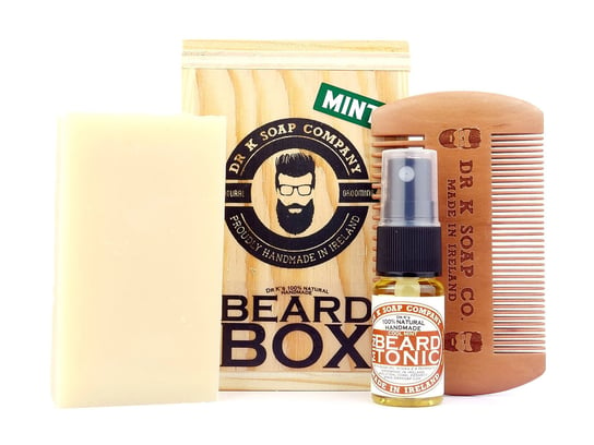 Мыло Dr K, Beard Box Cool Mint, набор для ухода за бородой, мыло, масло и расческа, Dr K Soap Company цена и фото