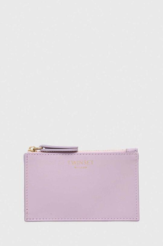 

Кожаный кошелек Twinset, фиолетовый