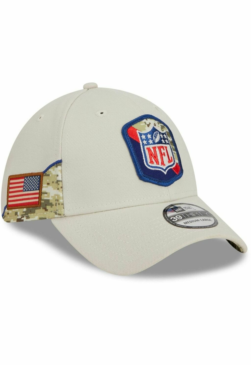 

Бейсболка 39THIRTY STRETCHFIT NFL SALUTE TO SERVICE New Era, цвет Mottled Royal Blue